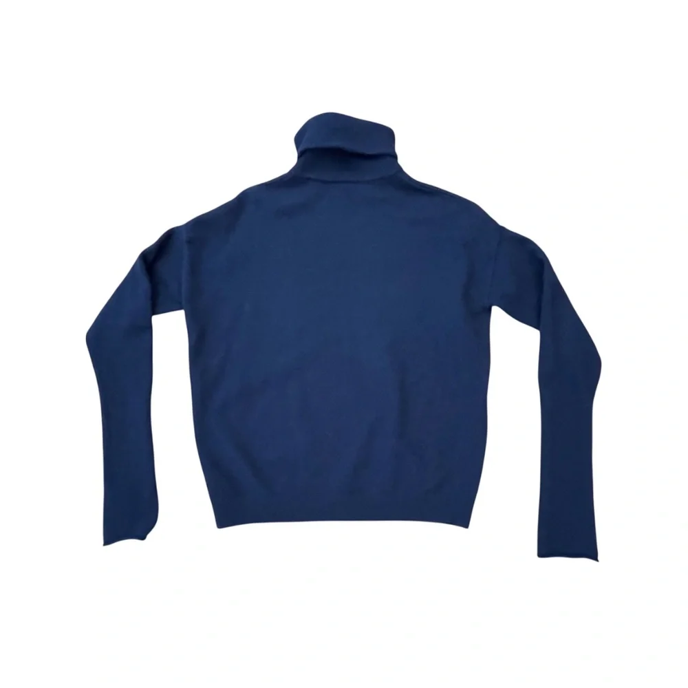 COS Cashmere Turtleneck Sweater Navy - Picture 3 of 9